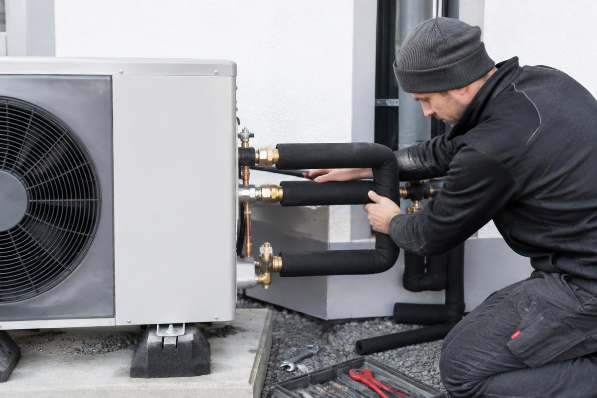 Expansion vessel and safety valve in a heat pump circuit
